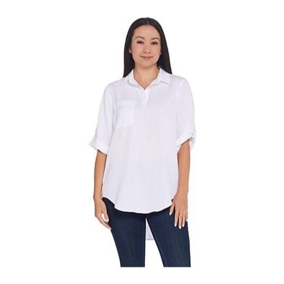 Side Stitch Tops - Side Stitch Tencera Pullover Tunic Size M